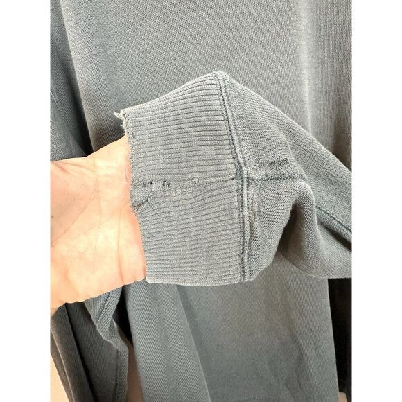 Horny Toad Mens Top‎ Size L Green Cotton Crew Neck Long Sleeve Distressed - Picture 10 of 12